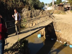 Revestirán canal de la Colonia Emiliano Zapata en Mazatlán; también se construirá un puente