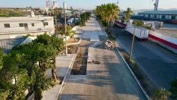 Avenida Emilio Barragán en Mazatlán tiene un avance del 50 por ciento