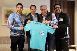 Rocha Moya se reúne con César Ramos árbitro internacional Culiacanense