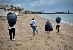 Refuerza Operadora de Playas acciones de limpieza de cara al Carnaval de Mazatlán
