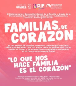 Brinda DIF Sonora capacitación a DIF municipales sobre programa Familias de Corazón