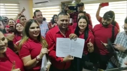 Se registra Homar Salas para la dirigencia del STASAC