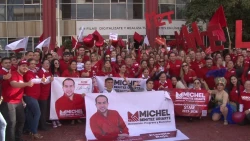 Michel Benítez Uriarte, candidato de la Planilla Roja presenta sus propuestas a trabajadores del STASE en Mazatlán