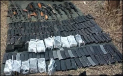 Aseguran 15 armas largas y casi 7 mil cartuchos en Tamaulipas