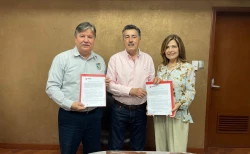Atestigua alcalde firma de convenio de Itesca y Sindicato del IMSS