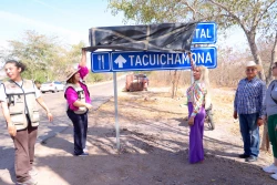 Inauguran la señaletica oficial en Tacuichamona