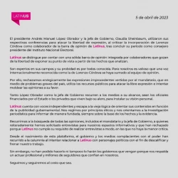 Latinus responde a AMLO