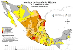 Siete Estados de México presentan Sequía extrema: CONAGUA