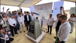 Colocan primera piedra de construcción del Mazatlán Logistics Center en Mazatlán