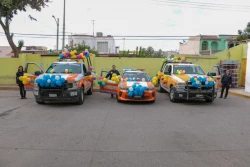 Llevan alegría Policías Municipales a niños guerreros que luchan contra el cáncer