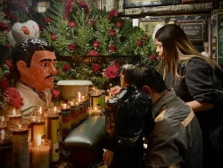 Recuerdan a Jesús Malverde en Culiacán