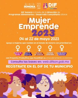 Inicia Gobierno de Sonora registro para proyectos productivos Mujer Emprende y Yo Puedo