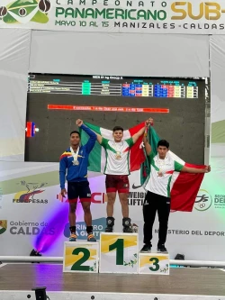 Gana alumno de Cecyte Sonora medalla de oro en Campeonato Panamericano Juvenil de Halterofilia