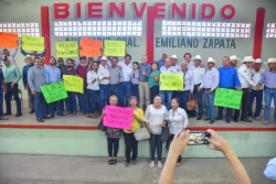 Cenecistas avalan ante el Alcalde Gerardo Vargas, levantón del plantón en Pemex Topolobampo