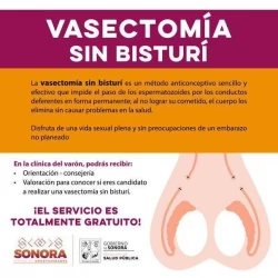 Se realizan en Sonora más de 350 vasectomías sin bisturí gratuitas
