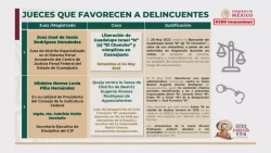 Norma Piña en la lista de jueces que favorecen a delincuentes