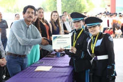 Alumnado sonorense obtuvo primer lugar en Encuentro Interestatal de Bandas de Guerra y Escoltas de Bandera