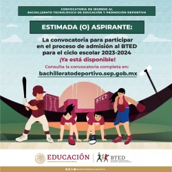 Invita Gobierno de Sonora a ingresar al Bachillerato Tecnológico de Educación y Promoción Deportiva