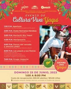 Se presentará el libro “Los Yaquis y sus fiestas” en el Viva Yaqui este 25 de junio en el Yo´o Joara