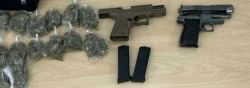 Aseguran Sedena y Policía Estatal a tres hombres con armas y sustancias prohibidas en Cajeme