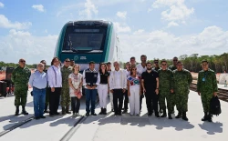 Vagones del Tren Maya ya están en Cancún