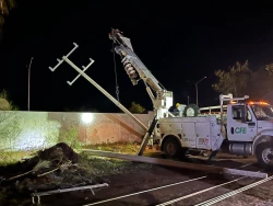 Deja tormenta de arena daños en Guaymas y Empalme, más de 55 mil personas se quedaron sin energía eléctrica