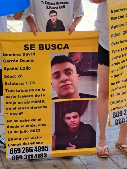 Familiares y amigos de David, joven desaparecido, harán plantón hoy en Mazatlán