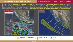 Se forma Tormenta Tropical "Jova", se prevé que alcance a ser huracán categoría 3