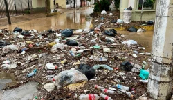 Acumulación de basura ocasiona inundaciones en la colonia Centro de Mazatlán