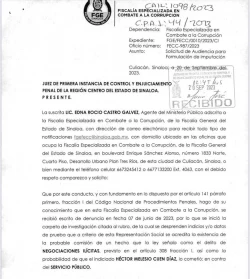FGE formula nueva imputación contra Héctor Melesio Cuén Díaz