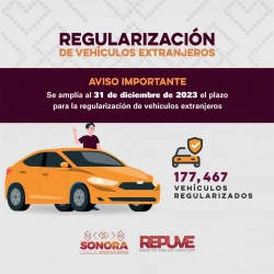 Amplía Gobierno de México plazo para regularizar vehículos usados de procedencia extranjera al 31 de diciembre: Secretaría de Seguridad