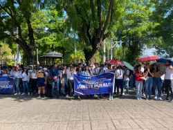 Salen alumnos de las casas del estudiante de la uas recuerdan la matanza de Tlatelolco