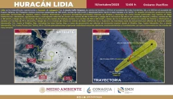 Lidia se intensifica a categoría 3 rumbo a las costas de Jalisco