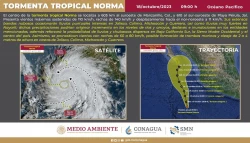 La tormenta tropical Norma dejará lluvias intensas en cuatros estados de México
