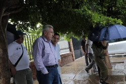 Acude Rocha a Guamúchil y Angostura para atender la emergencia por las lluvias de "Norma