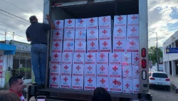 Cruz Roja envía víveres a Guerrero continúa el apoyo en Acapulco