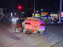 Hombre y mujer que iban a bordo de motocicleta resultan gravemente heridos por choque