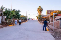 Pavimentan primeras calles en Fraccionamiento Palmares