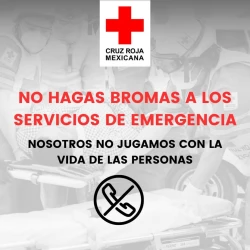 Cruz Roja llama a no hacer bromas al servicio de emergencia