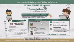 Ya existe calendario para las preinscripciones en línea