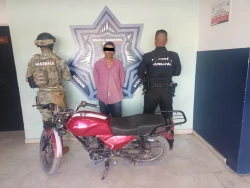 Recuperan motocicleta con reporte de robo en Las Areneras en Ciudad Obregón