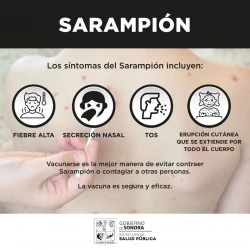 La vacunación es el mejor aliado contra el Sarampión: Secretaría de Salud