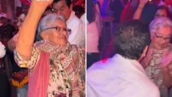 Abuelita se va de antro y se hace viral tras bailar entre la chaviza