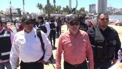 Alcalde realiza recorrido de vigilancia en malecón de Mazatlán