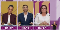Sheinbaum, Gálvez y Máynez  se enfrentaron en el primer debate presidencial 2024