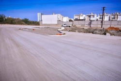 Avanza pavimentación de nueva avenida Bahías en Mazatlán