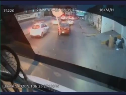 Revelan video de accidente en el que camión le quita la vida a joven estudiante