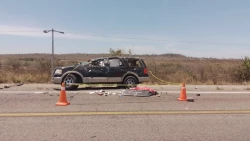 Mueren dos conductores tras choque en carretera, al sur de Escuinapa