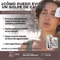 Exhorta Salud Sonora a extremar precauciones ante altas temperaturas