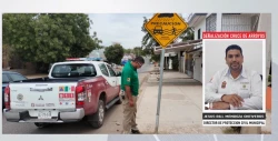 Supervisa PC Culiacán presencia de señalización en cruce de arroyos y zonas de riesgo de inundación